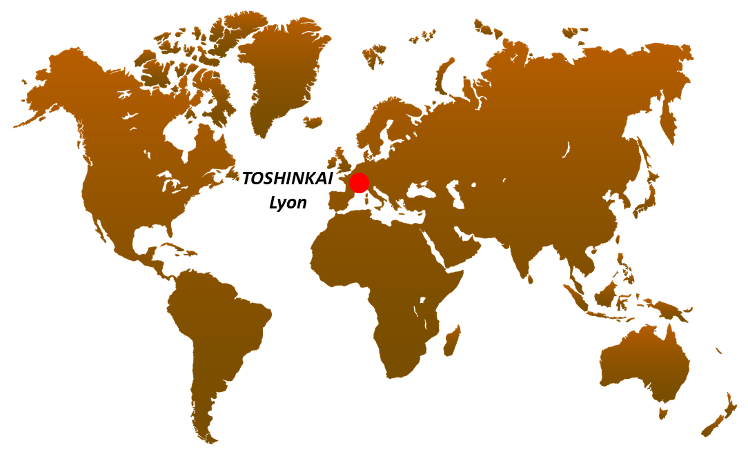 Localisation de Toshinkai Lyon sur la planète